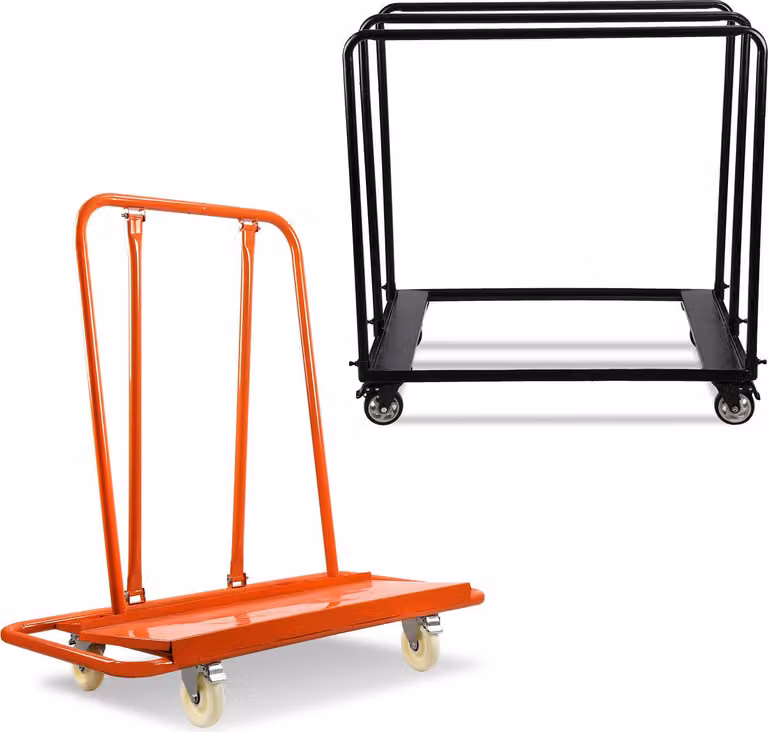 Carrello per pannelli Jayseuw fino a 1000 kg con 4 ruote universali, carrello per pannelli per il trasporto di pannelli in cartongesso, legno e cartongesso, finestre e molto altro