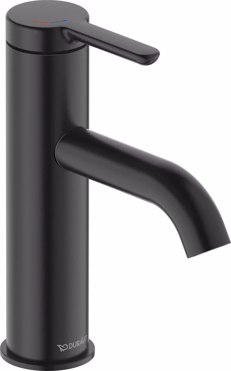 Duravit C.1 Mitigeur monocommandé pour lavabo M, FreshStart, Minusflow, saillie 113mm, sans garniture d'écoulement, C11023002046, C11023002046