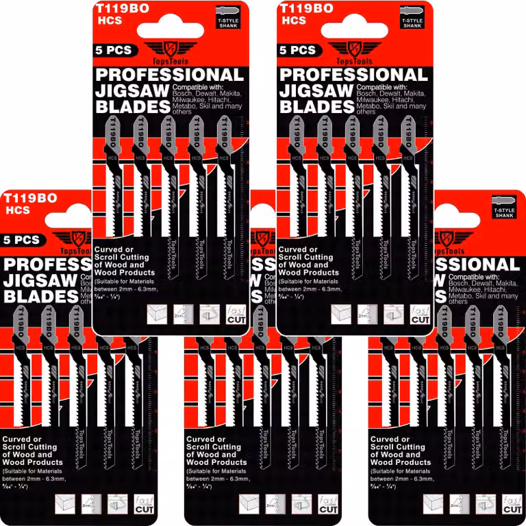 25 pezzi di lame da taglio in legno JSTT119BO_5, modello T119BO, lunga durata