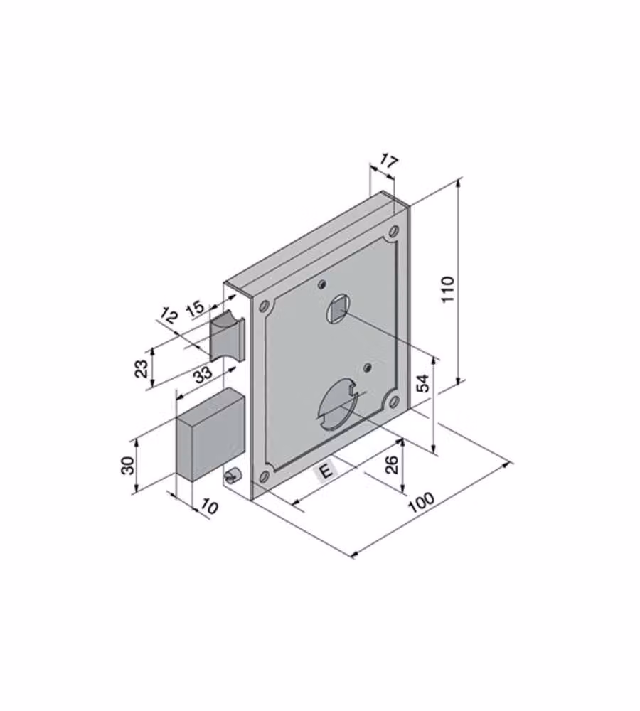 Serratura App.Ferro              055.55.00.0 Welka