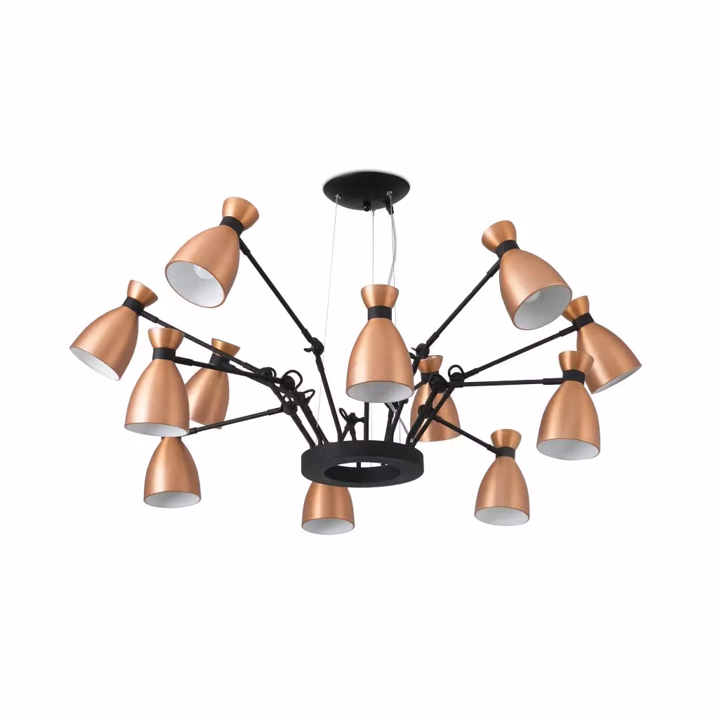 Lampada a sospensione Faro Barcelona in stile retro colore rame – 2