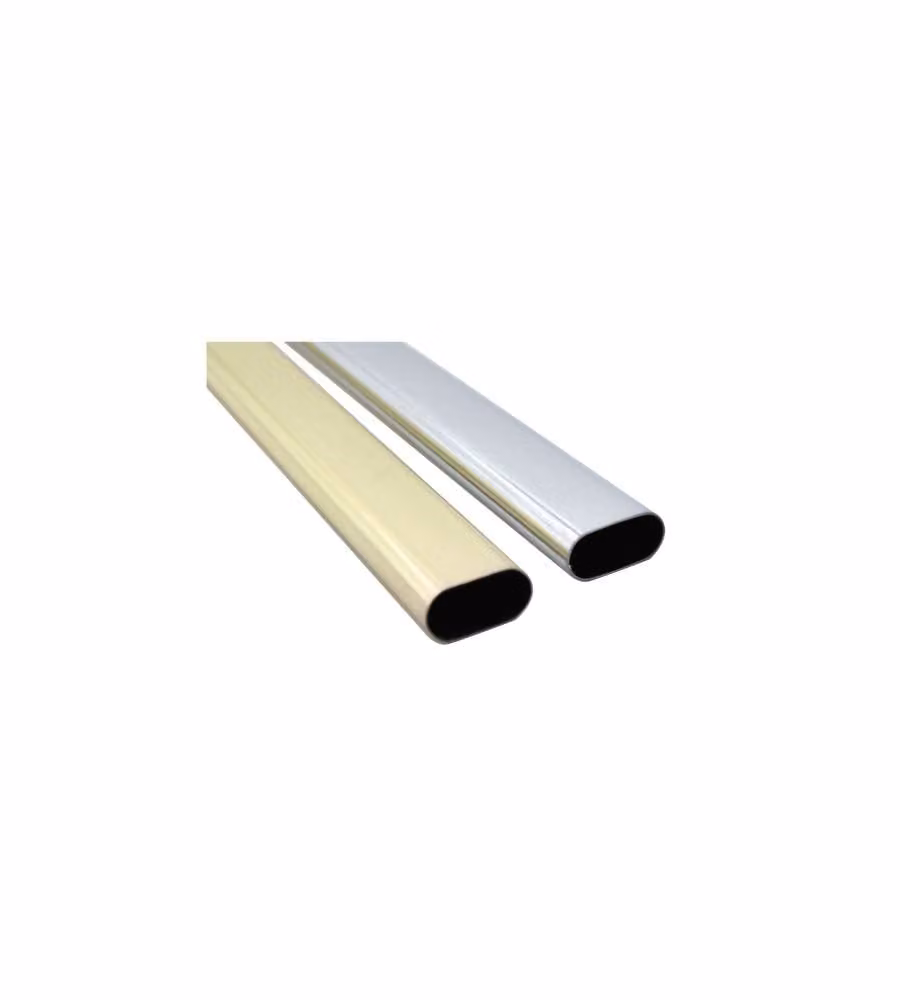 Tubo Ovale Ottonato Misura Mm.15X30 Mt.2