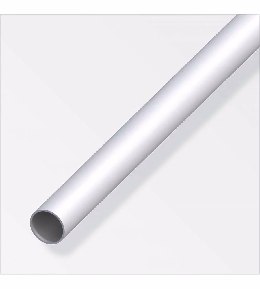 Tubo Tondo 25X1,5 Alluminio Argentio  1Metro