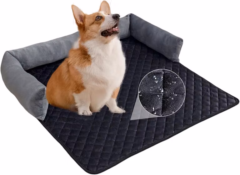 Cuccia per cani, taglia L, con imbottitura in memory foam, supporto per il collo, base antiscivolo, rivestimento lavabile, ideale per cani di grossa taglia