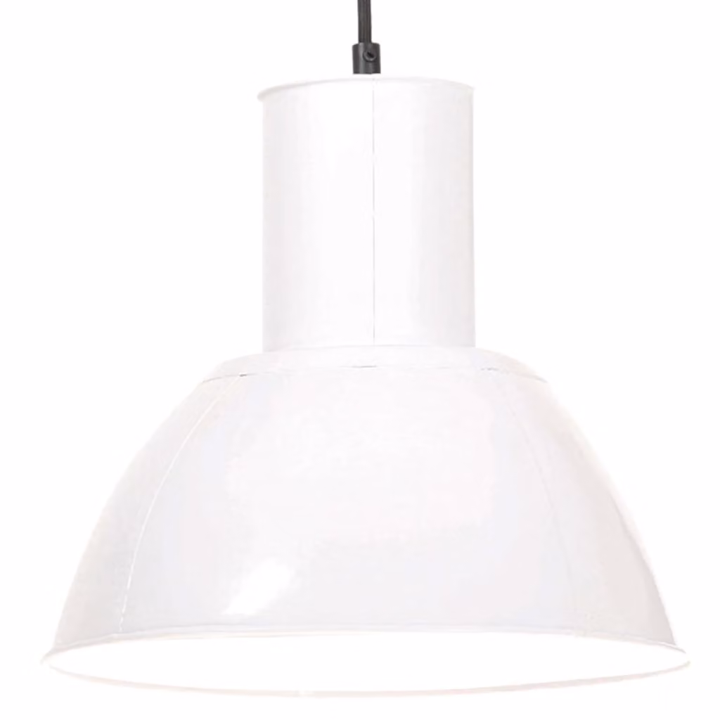 The Living Store Lampada a sospensione 25 W Bianco Rotondo 28,5 cm E27