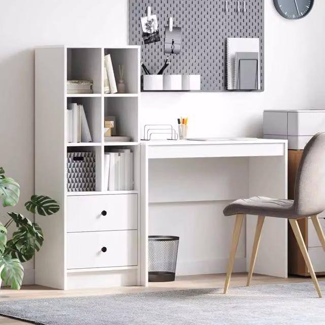Scrivania Bianco 135,5 x 40 x 127 cm 2 pz 3337321