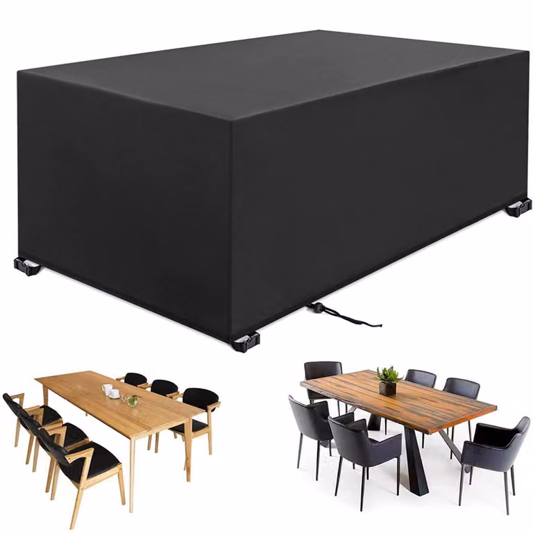 Telo protettivo per mobili da giardino, dimensioni 308x138x98 cm, tessuto Oxford 420D, impermeabile e resistente alle intemperie