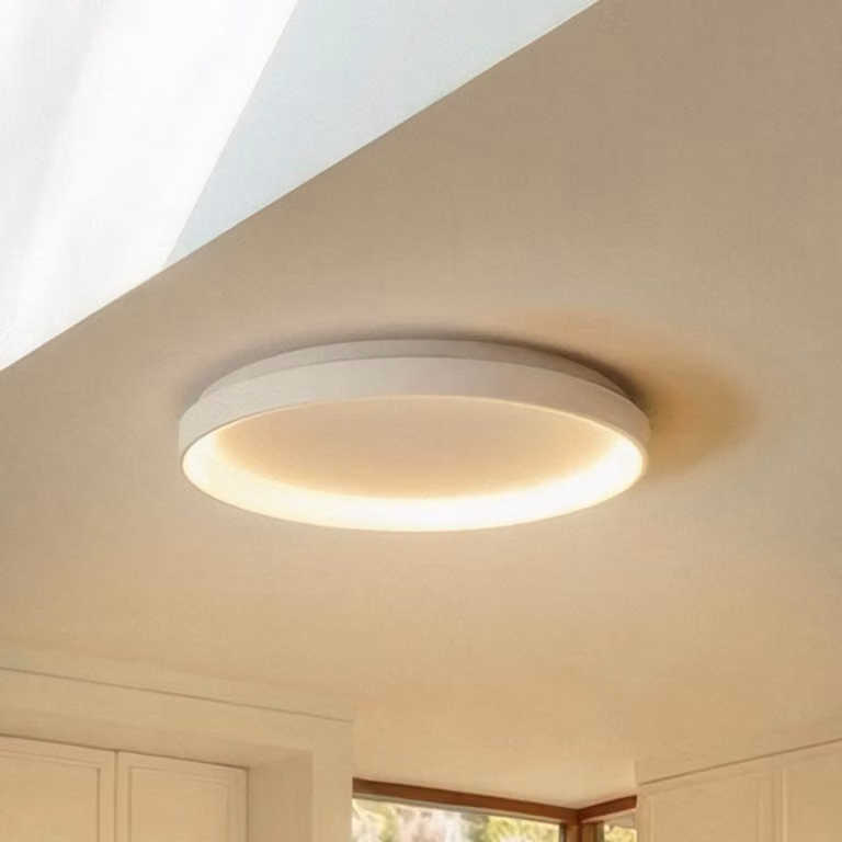 Plafoniera a LED Vivy Arcchio, dimmerabile, Bianco / Opale, Cucina, Metallo, Moderno, Plafoniera LED