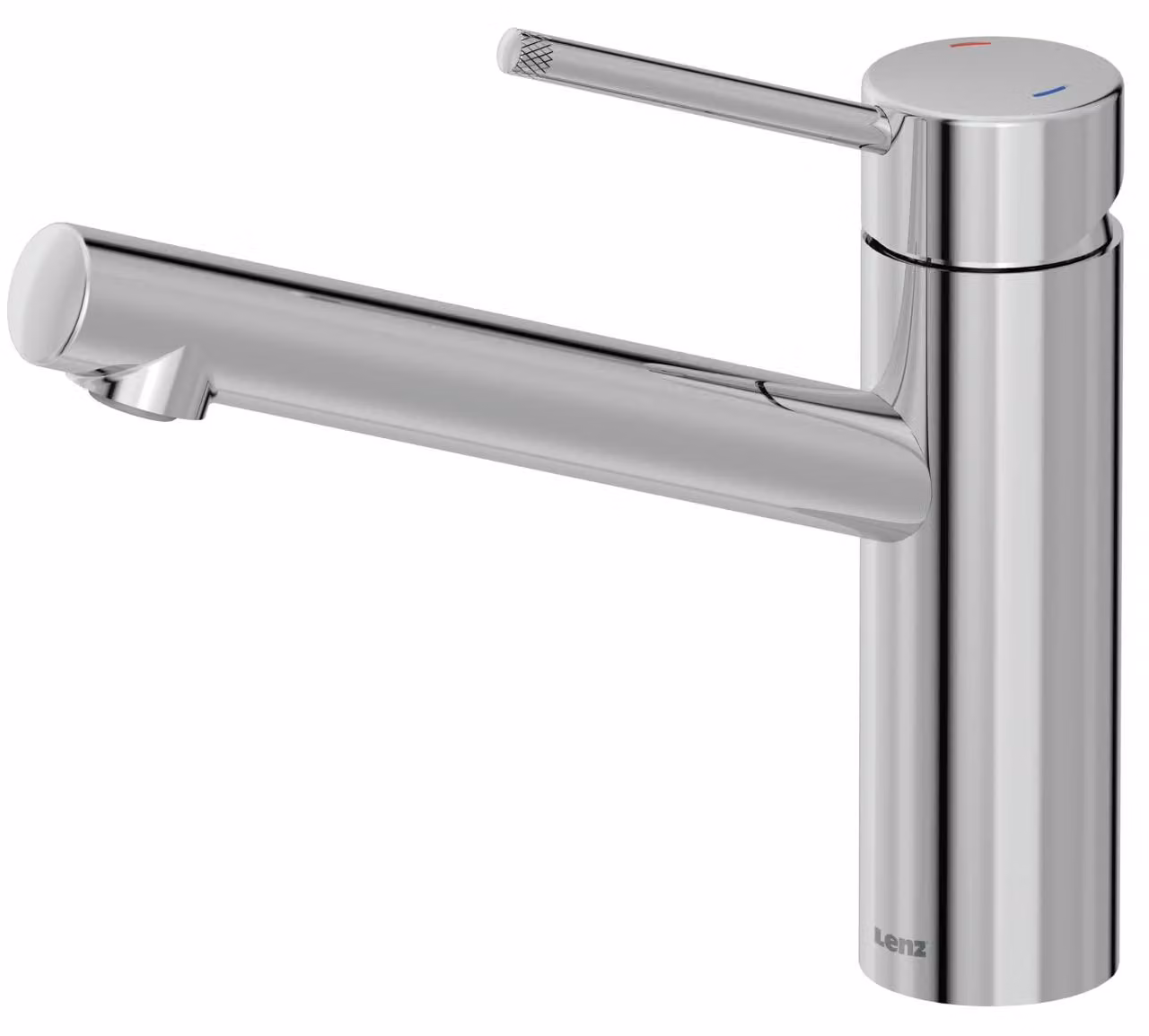 Rubinetto per lavabo, girevole a 360°, cromato, in ottone, monoblocco