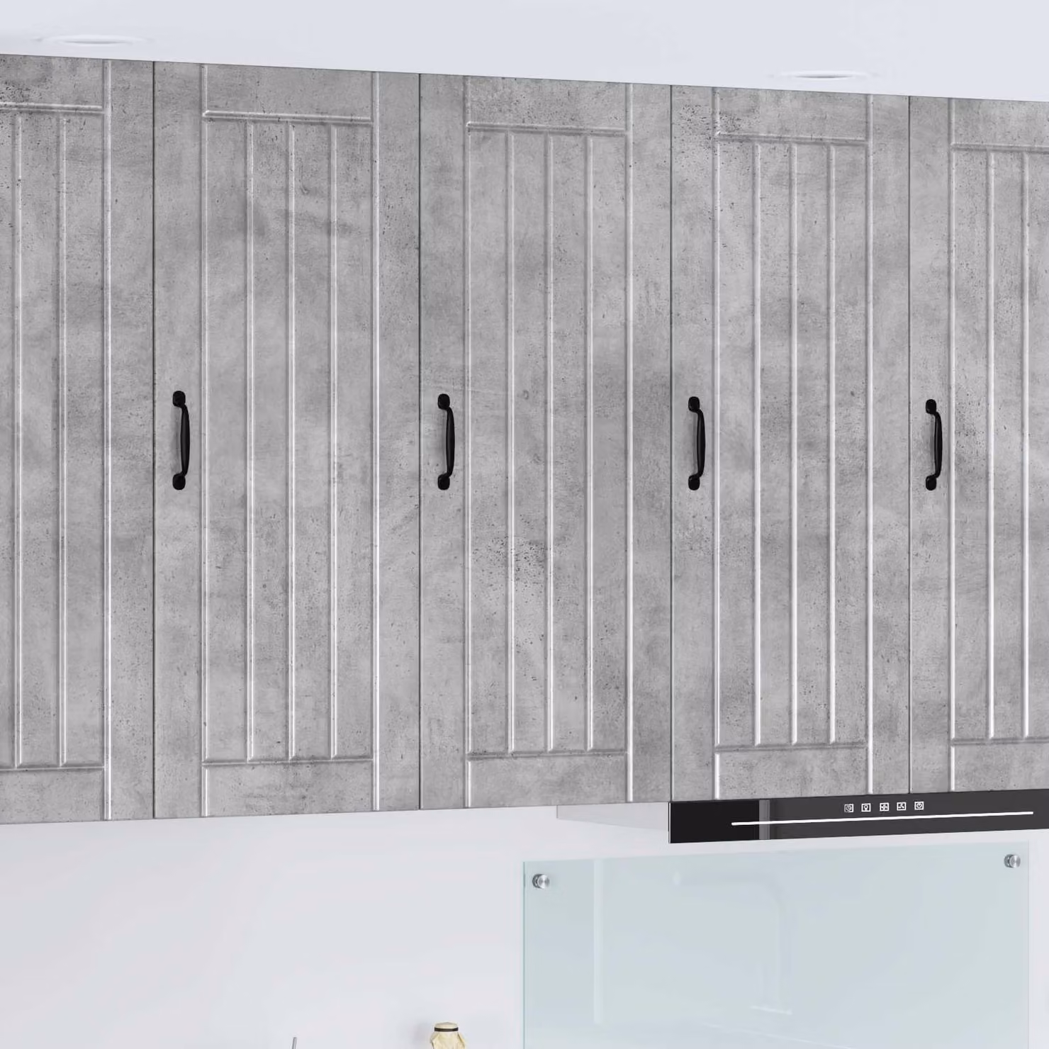 Armadietto a muro vidaXL LUCCA moderno in MDF grigio, L 40 cm x P 31 cm x H 100 cm