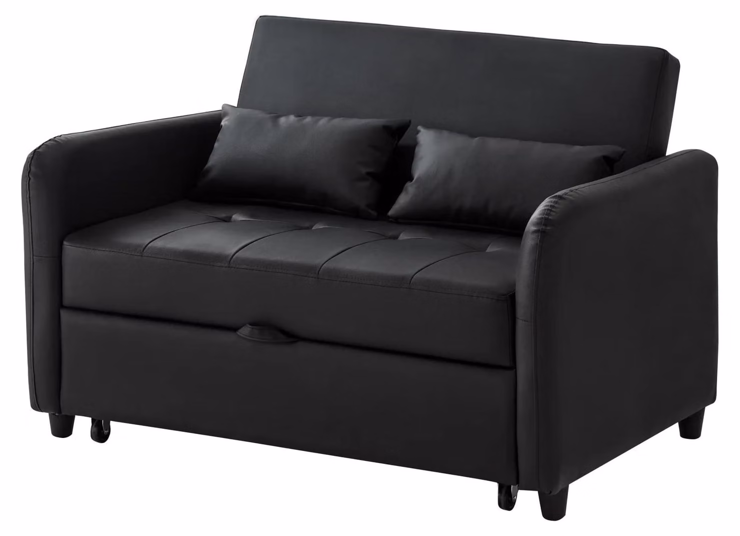 Divano letto - Letto a scomparsa - Divano pieghevole - Letto per ospiti - Salvaspazio - Schienale regolabile - Ecopelle