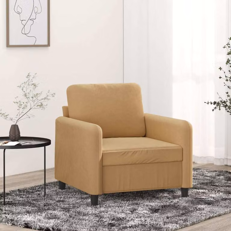 Maison Exclusive - Poltrona marrone 60 cm velluto