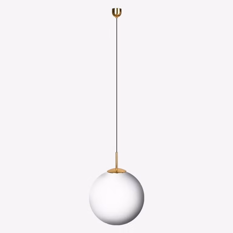 Lampada a sospensione LUCIS POLARIS ZK 55,7 W LED 3000 K vetro ottone opalino ZK.P3.600.84