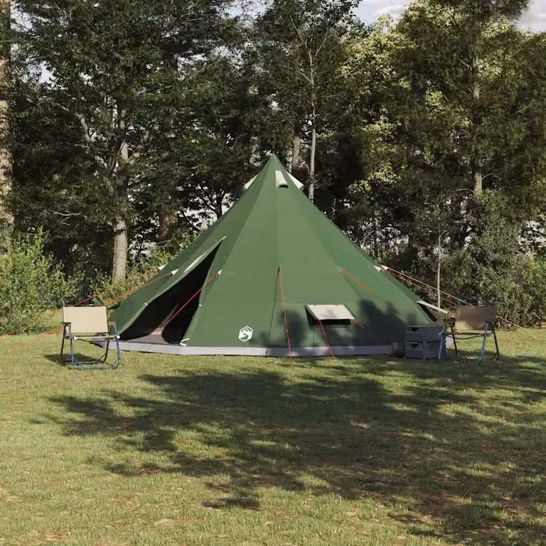 Tenda Tipi vidaXL in taffetà verde L/P/H: 560 x 560 x 300 cm