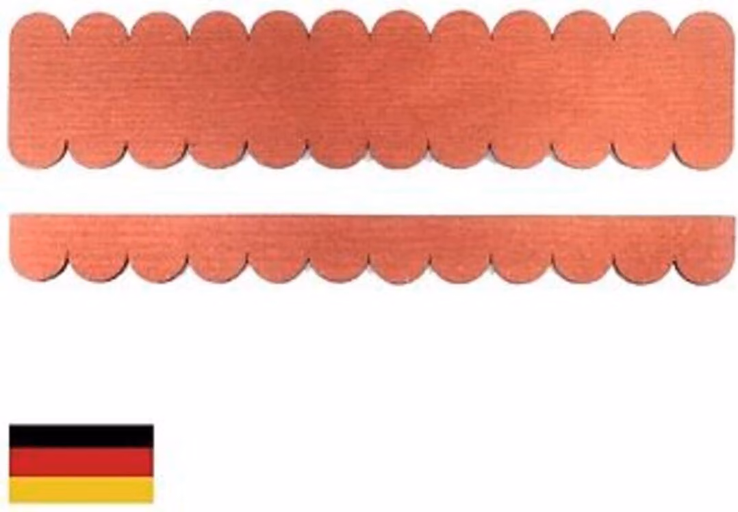 3 set di tegole curve (41 mm) di colore rosso
