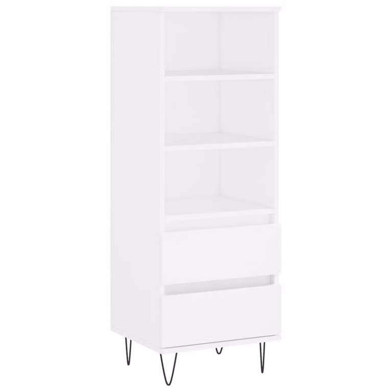 Credenza Bianco 40x36x110 cm in Legno Multistrato