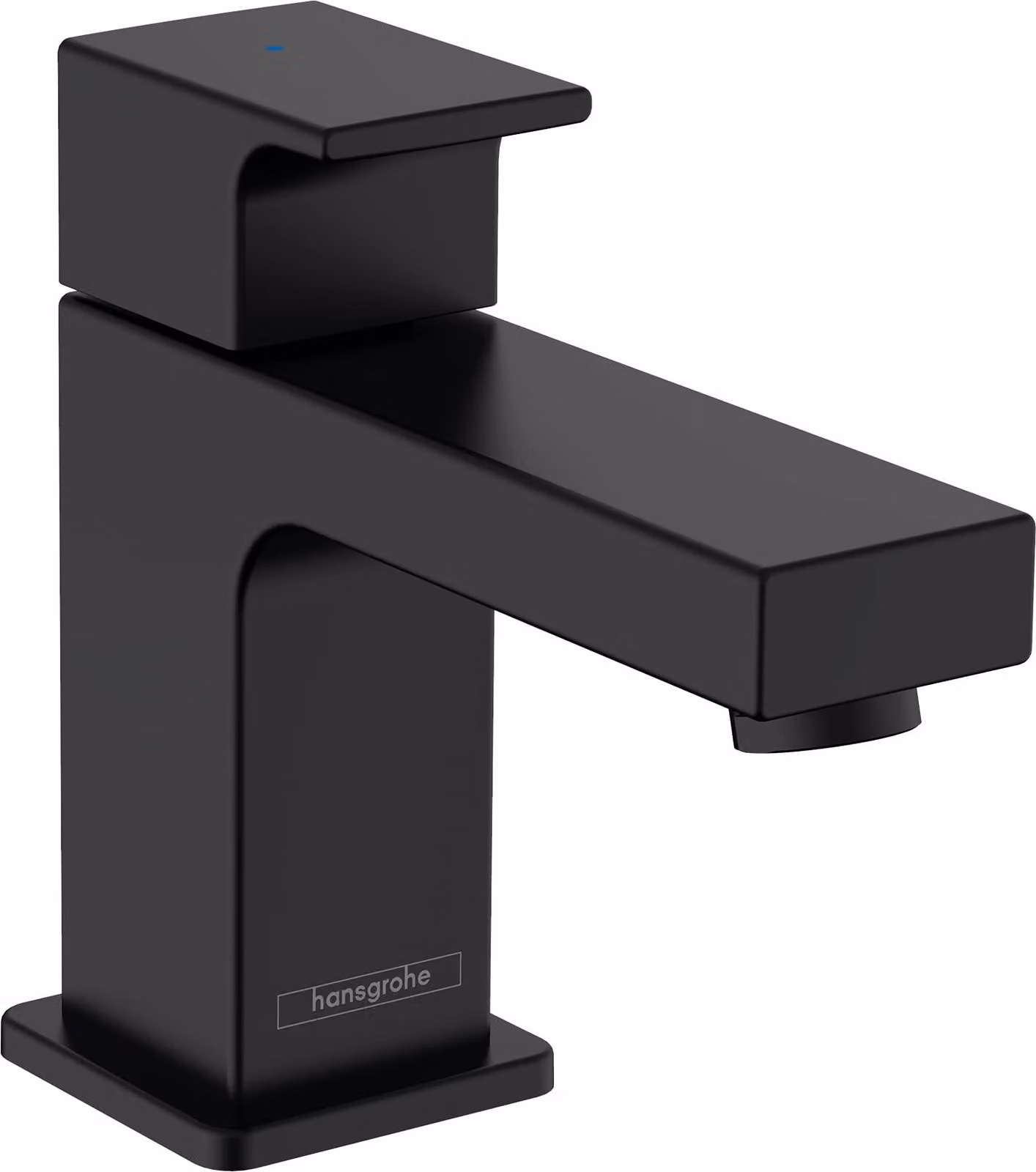 Rubinetto per wc a freddo, colore nero opaco, 1 pezzo, 70 mm