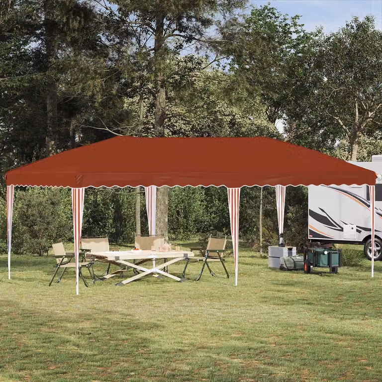 Maison Exclusive - Tenda pop-up per feste, dimensioni 575 x 290 x 245 cm, colore terracotta