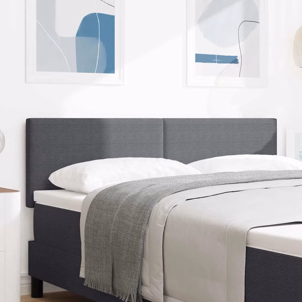 Testiera per letto vidaXL in tessuto corda grigio, larghezza 160 cm