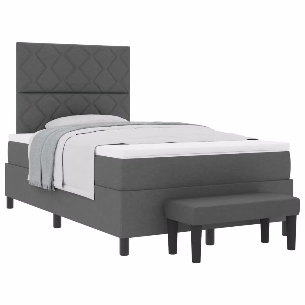 Letto ibrido con materasso a molle insacchettate vidaXL Grigio, L/P/H: 120 x 200 x 28 cm – 2