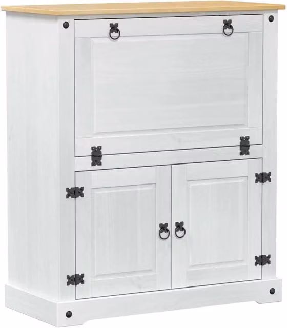 Mobile per vino Bianco 97 x 45 x 114 cm Pino massello CFW4971878