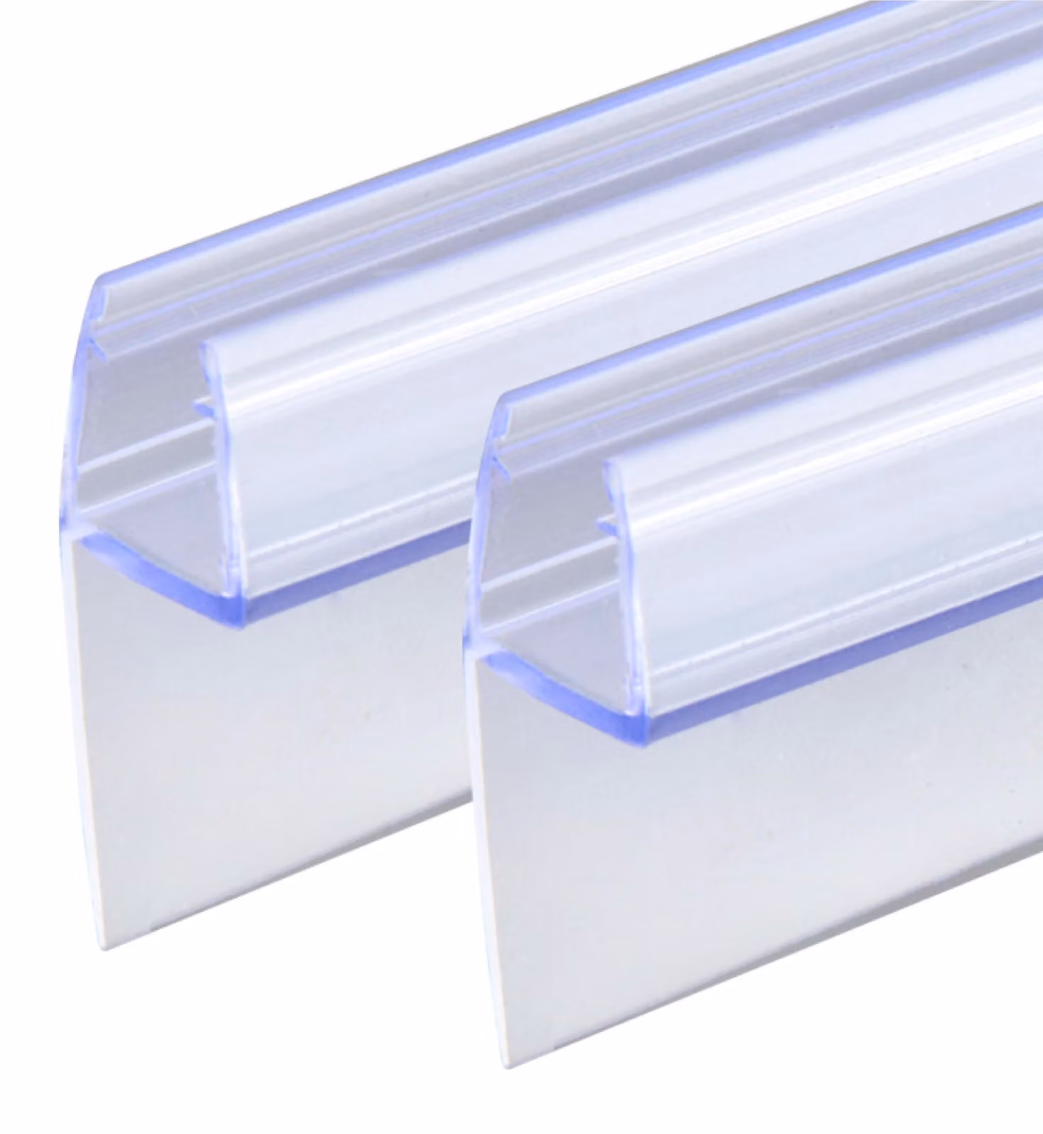 Guarnizione impermeabile per doccia, 2 x 100 cm, adatta a vetri di spessore 6-8 mm, ricambio per cabine doccia