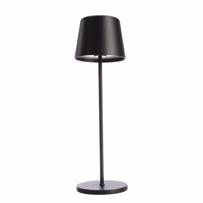 Deko-Light, lampada a batteria, Canis, 3,5 W, 2200/3000 K, nera, 270 lm, tensione di ingresso: 3,7 V/DC, alluminio pressofuso, finitura opaca, grado di protezione IP 65