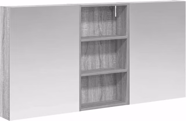 Set di Armadi da Bagno | Armadio da bagno con lo scaffale 3 pz 140 x 14,5 x 70 cm