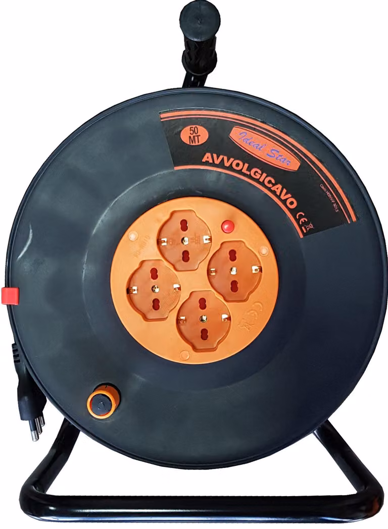 AVVOLGICAVO ELETTRICO CARDINALE CON CAVALETTO 50 mt