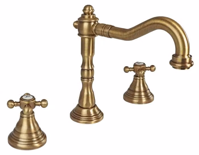 Rubinetto per lavabo a tre fori, modello Kronenbach IOTA 2.0, senza kit di scarico