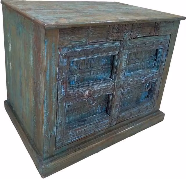 Credenza artigianale in legno 116x49x90h cm