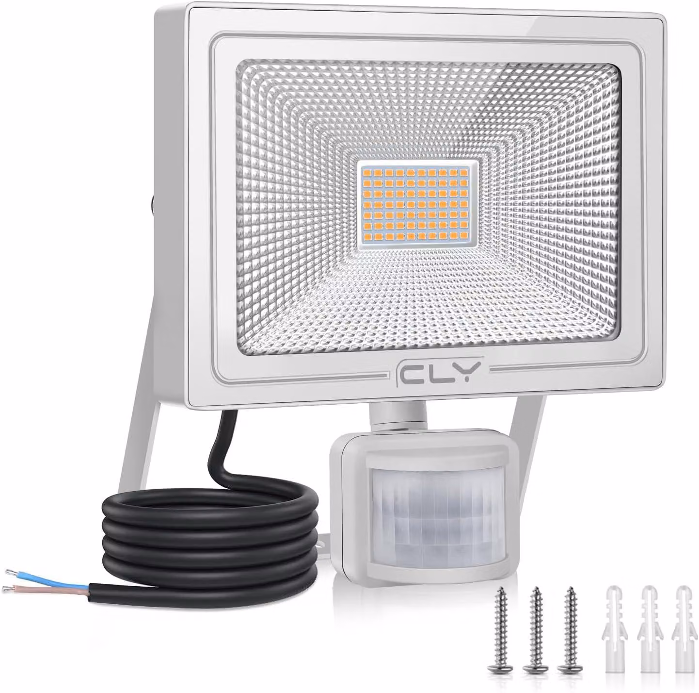 Faro a LED da 50W, 4700 lumen, con sensore di movimento, grado di protezione IP66