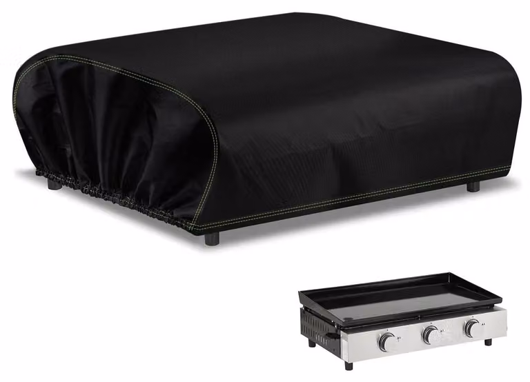 Copertura protettiva per barbecue, resistente alle intemperie, in tessuto Oxford 600D, dimensioni 80x60x25 cm, colore nero