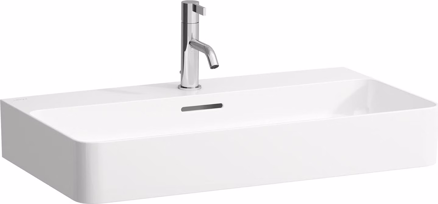 LAUFEN VAL lavabo, encastré, 3 trous de robinetterie, avec trop-plein, 750x420mm, H8102857581081, H8102857581081