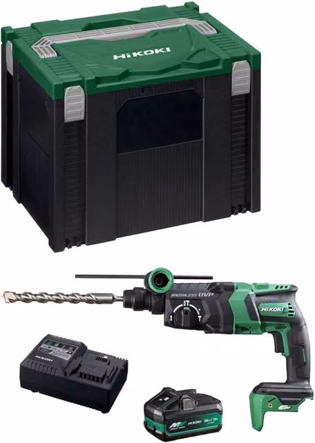 Martello Perforatore a Batteria HiKOKI DH36DPEB1X con 1 x 4,0Ah/8,0Ah e Valigetta HSCIV
