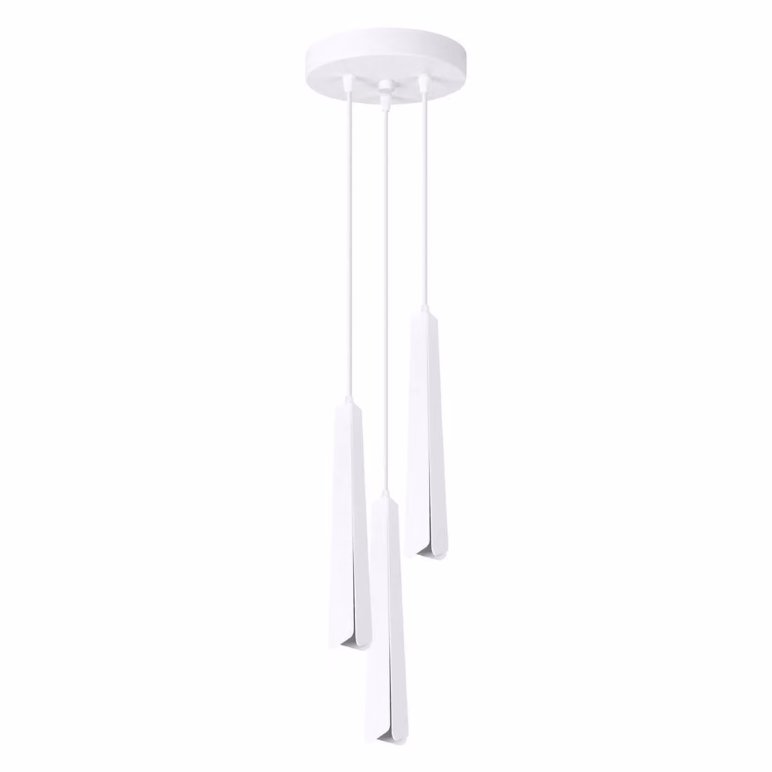 Lampada a sospensione PRYSM 3P bianco 3xG9 8W acciaio 120x19.5x19.5cm Sollux Lighting