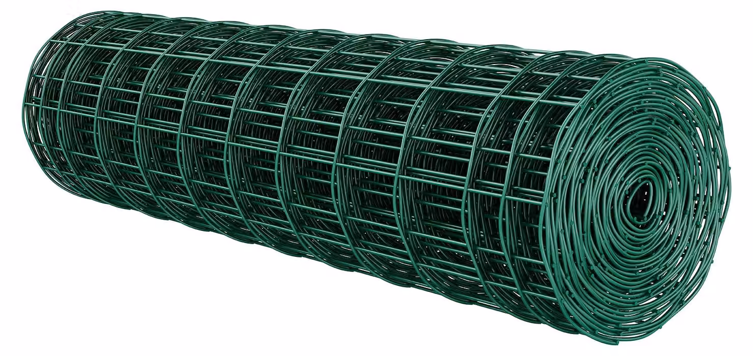 Recinzione da giardino SucceBuy, 1 x 20 m, recinzione in rete metallica (2,1 mm), recinzione in filo di acciaio zincato per bovini, suini e ovini, recinzione rivestita in vinile per recinti per animali, filo metallico per gabbie e recinzioni da giardino,