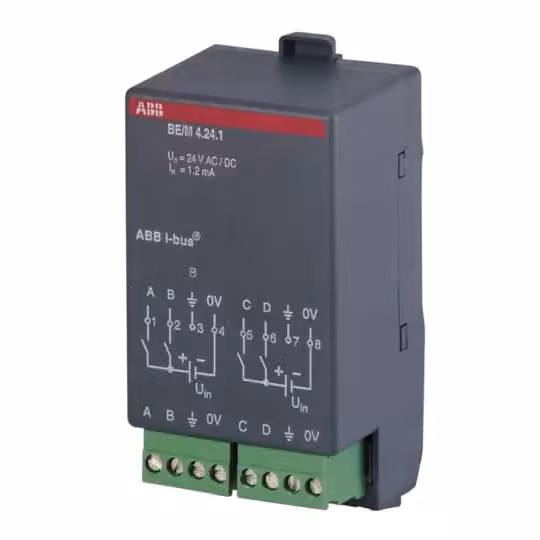 Contatto Stotz BE/M4.24.1, modulo di ingresso binario, quadruplo, 24 V, 2CDG110006R0011