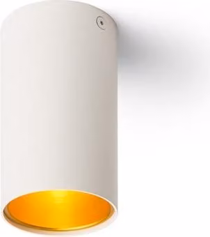 TUBO soffitto bianco opaco/oro 230V GU10 35W