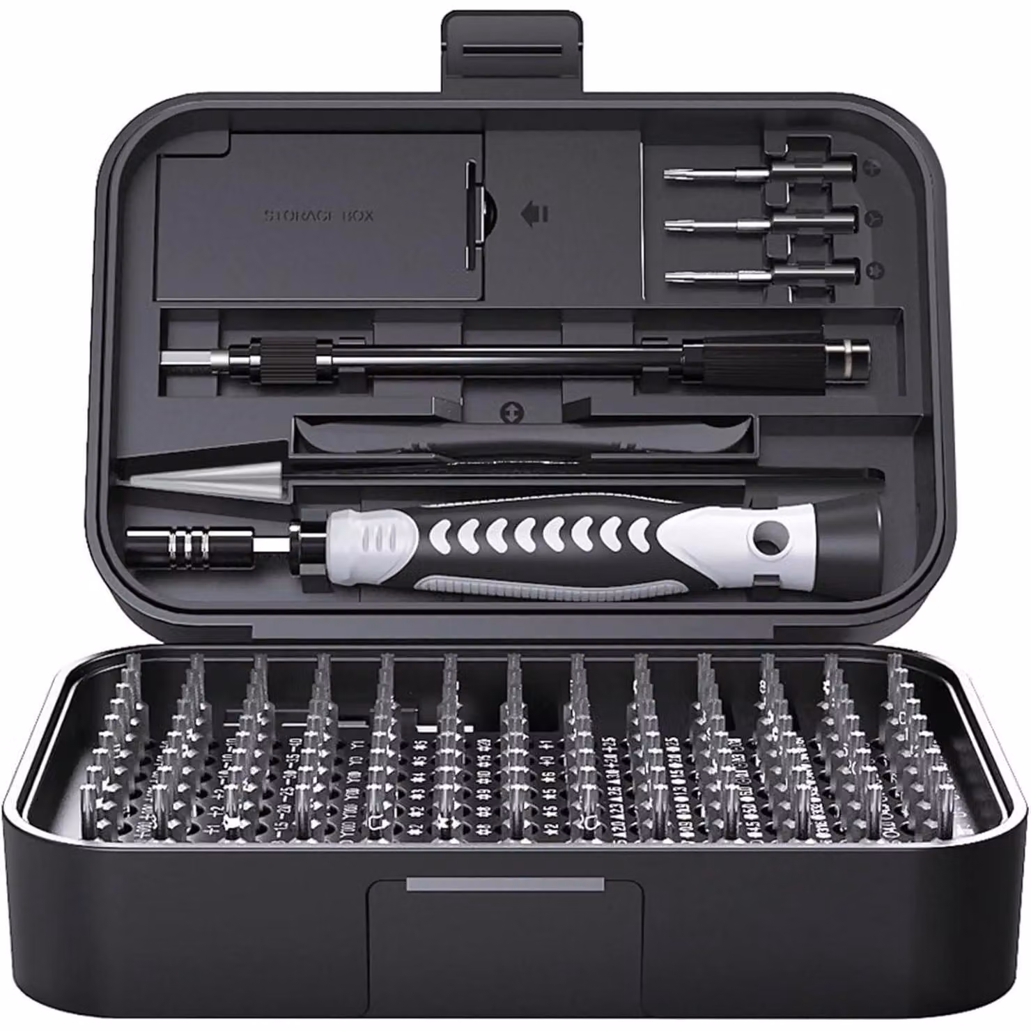 Set di precisione da 130 pezzi, colore nero, per cacciaviti, adatto per iPhone, laptop, orologi e occhiali