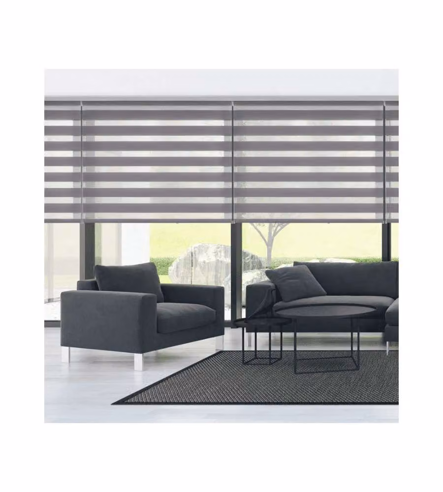 STORPLANET Tenda a rullo giorno/notte argento 140x180 cm per interni
