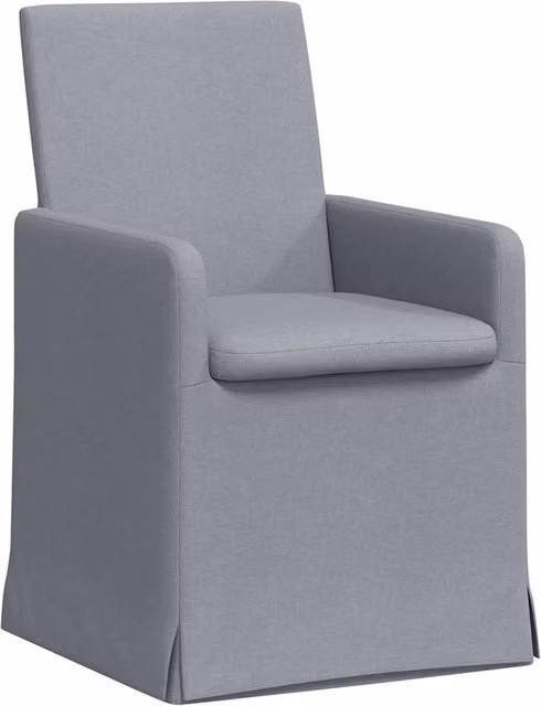 Sedie da pranzo 2 pz | Sedie da cucina Grigio chiaro 57 x 67 x 95 cm Tessuto
