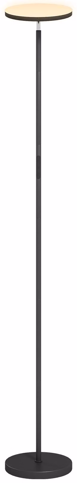 Lampada da terra HOMCOM RGB con testa orientabile, lampada da terra moderna, nera