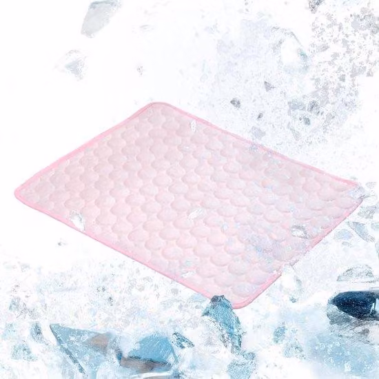 Cuscino refrigerante per cani - Tappetino estivo per cani - Comfort per cani - Materiale traspirante - 20 x 15 cm - Rosa