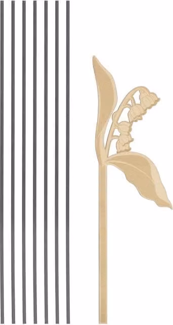 Diffusore di fragranze con bastoncini e fiore in ceramica Iconic Elegance THUN oro