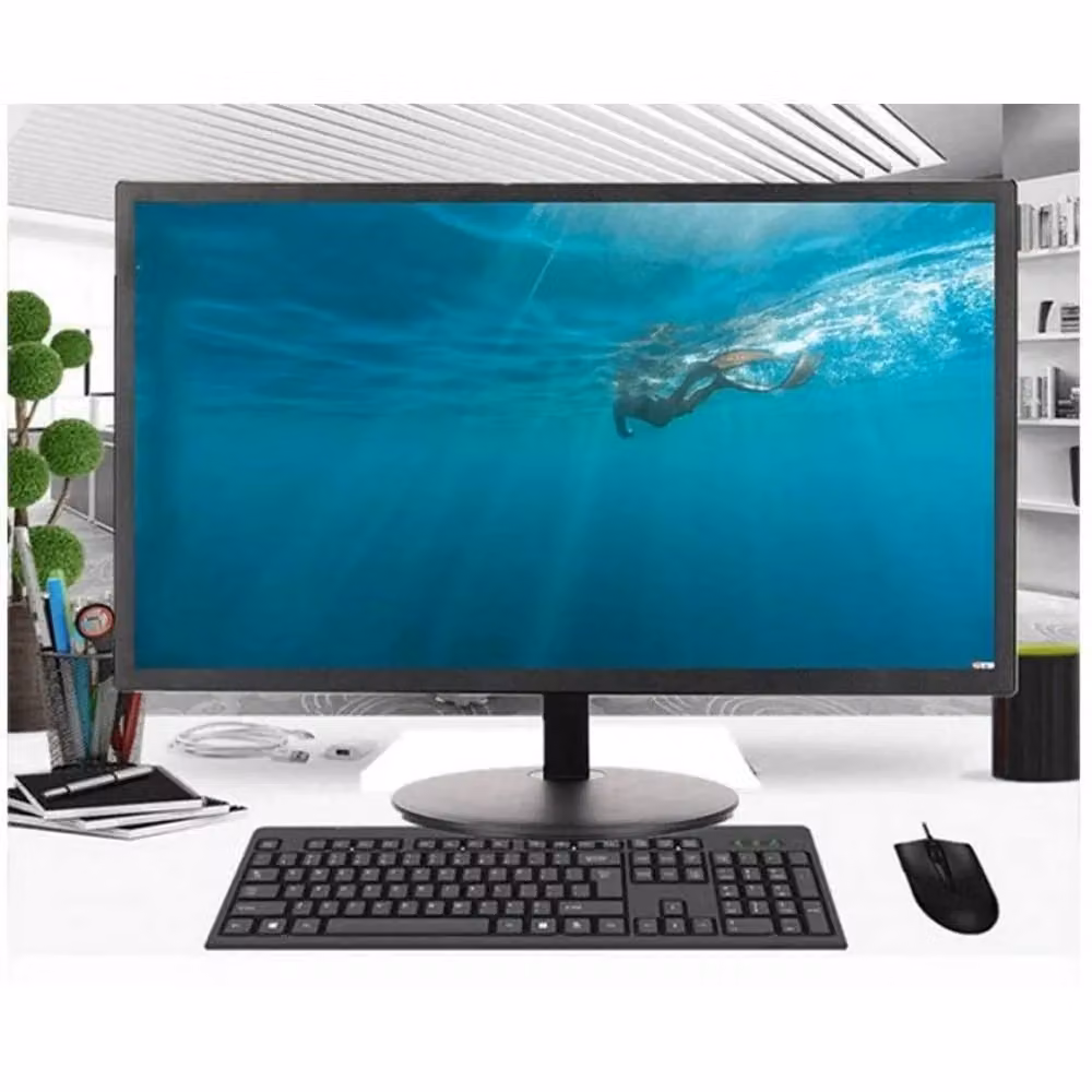Monitor Desktop Trade Shop Traesio da 23.8 pollici Slim con attacco HDMI e VGA, colore nero – 2