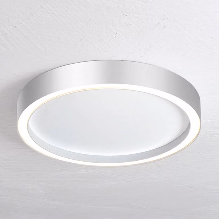 BOPP Plafoniera a LED Aura, dimmerabile, Alluminio / Grigio / Zincato, Soggiorno / Sala da pranzo, Alluminio, Moderno, Plafoniera LED