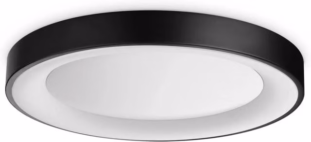Plafoniera Moderna Planet IDEAL LUX in Metallo Nero con LED Integrato 28W 3000K IP20