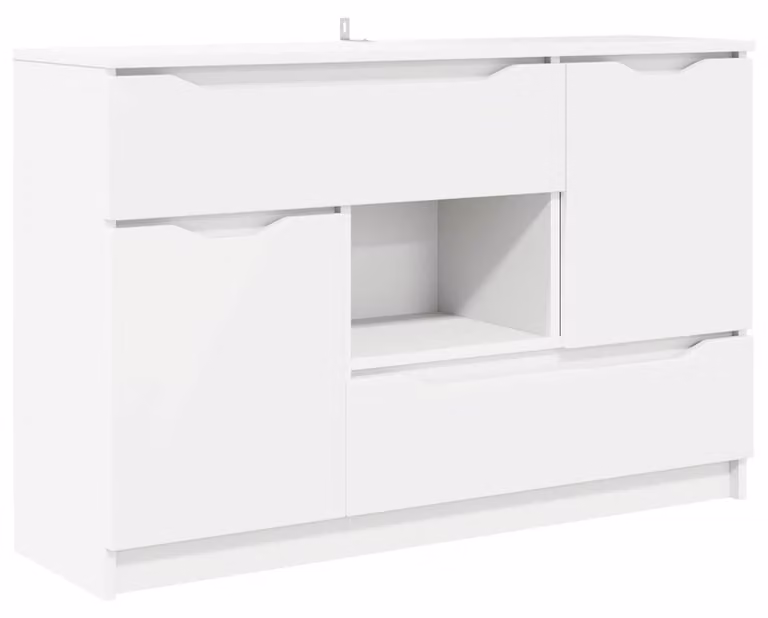 Credenza con cassetto Bianco 100 x 30 x 65,6 Legno multistrato