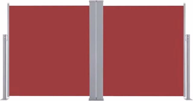 Tenda da sole laterale retrattile/schermo protettivo per patio giardino terrazza balcone 160 x 600 cm rosso 02_0007462
